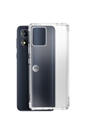 Cover anti-urto per Motorola Moto E13 flessibile angoli rinforzati resistente trasparente