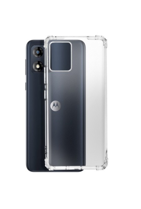 Cover anti-urto per Motorola Moto E13 flessibile angoli rinforzati resistente trasparente