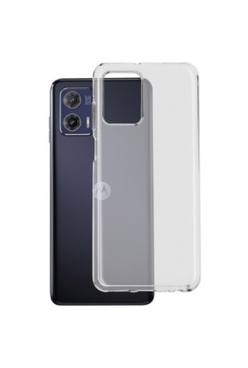 Cover in gel di silicone per Motorola Moto G73 sottile e resistente - trasparente