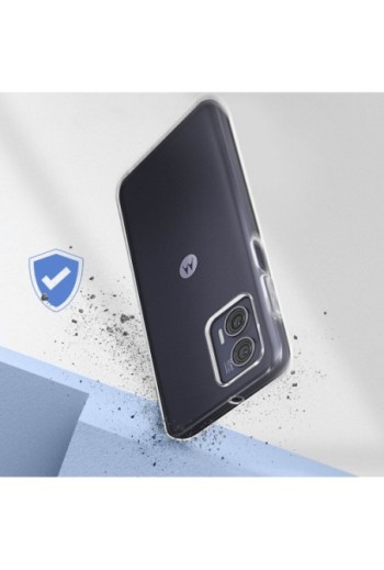 Cover in gel di silicone per Motorola Moto G73 sottile e resistente - trasparente
