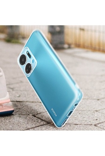 Cover protettiva per Honor X7a in silicone flessibile extra-sottile - trasparente