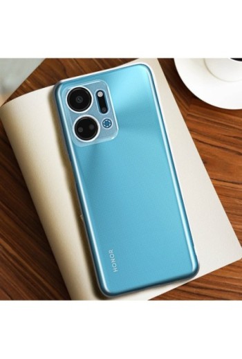 Cover protettiva per Honor X7a in silicone flessibile extra-sottile - trasparente
