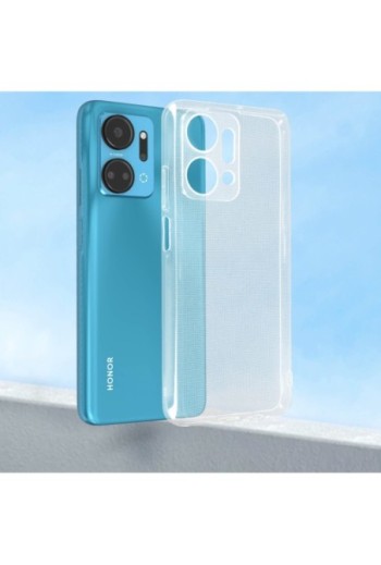 Cover protettiva per Honor X7a in silicone flessibile extra-sottile - trasparente