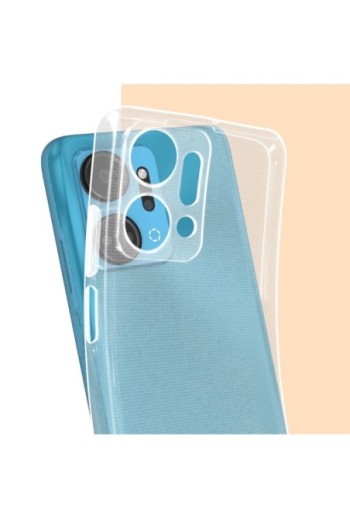 Cover protettiva per Honor X7a in silicone flessibile extra-sottile - trasparente