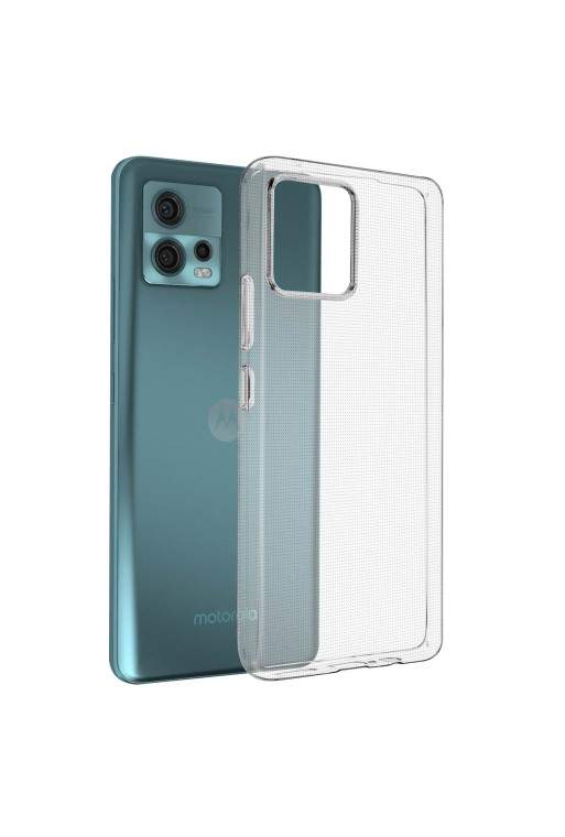 Cover protettiva per Motorola Moto G72 in silicone flessibile extra-sottile - trasparente