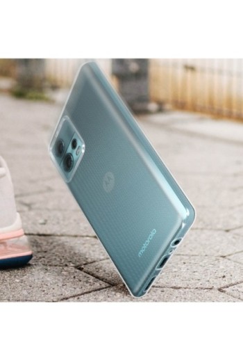 Cover protettiva per Motorola Moto G72 in silicone flessibile extra-sottile - trasparente