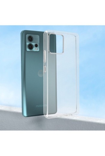 Cover protettiva per Motorola Moto G72 in silicone flessibile extra-sottile - trasparente