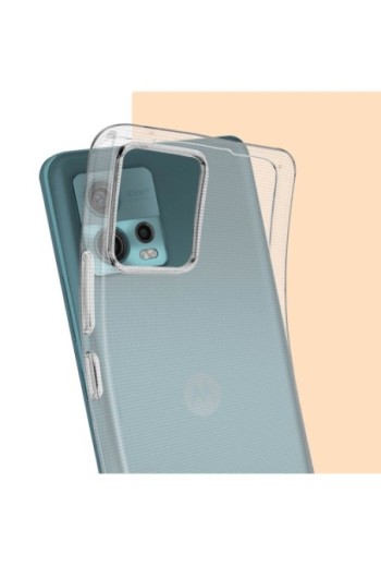 Cover protettiva per Motorola Moto G72 in silicone flessibile extra-sottile - trasparente