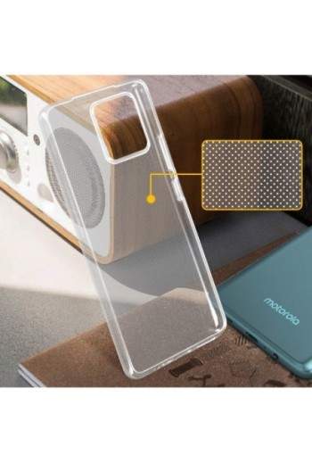 Cover protettiva per Motorola Moto G72 in silicone flessibile extra-sottile - trasparente