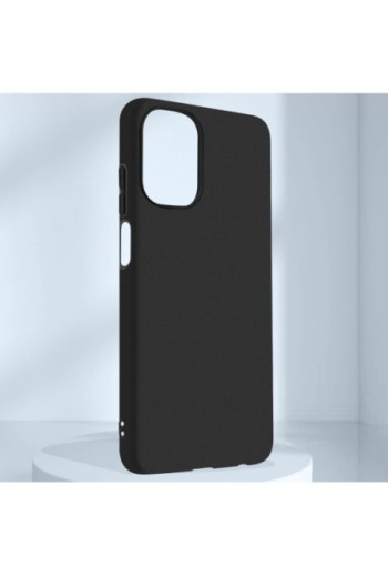 Cover per Realme 10 4G in gel di silicone con finitura opaca anti-macchie – nera
