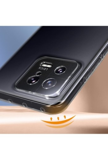 Cover per Xiaomi 13 silicone morbido extra-sottile - trasparente