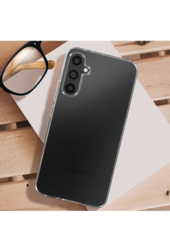 Cover in gel di silicone per Samsung Galaxy A34 5G sottile e resistente - trasparente