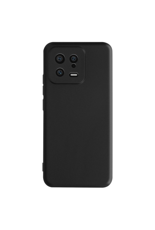 Cover per Xiaomi 13 in gel di silicone con finitura opaca anti-macchie – nera