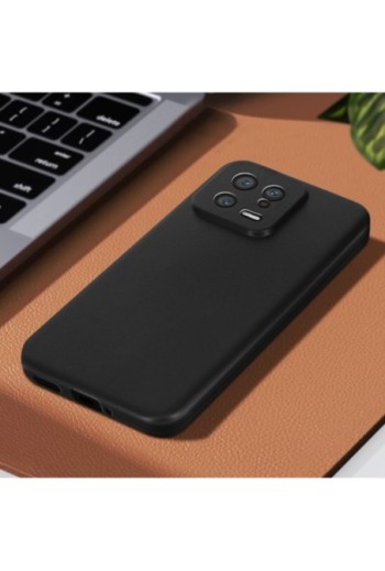 Cover per Xiaomi 13 in gel di silicone con finitura opaca anti-macchie – nera