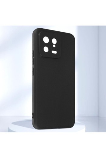 Cover per Xiaomi 13 in gel di silicone con finitura opaca anti-macchie – nera