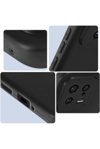 Cover per Xiaomi 13 in gel di silicone con finitura opaca anti-macchie – nera