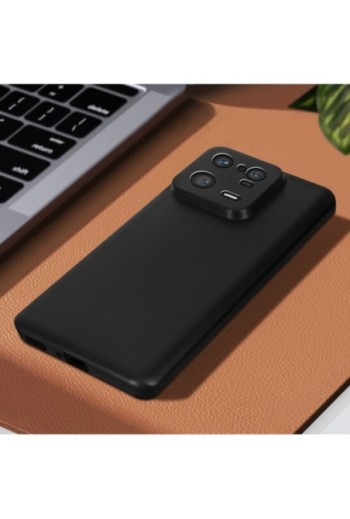 Cover per Xiaomi 13 Pro in gel di silicone con finitura opaca anti-macchie – nera