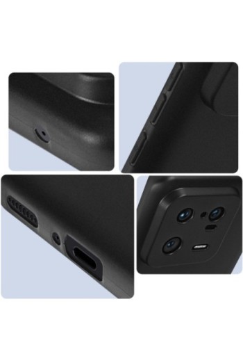 Cover per Xiaomi 13 Pro in gel di silicone con finitura opaca anti-macchie – nera