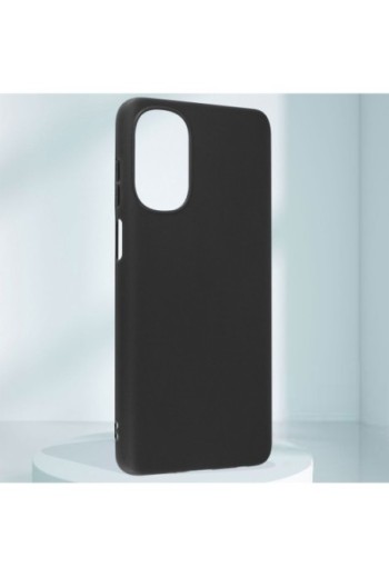 Cover per Motorola Moto G62 5G in gel di silicone con finitura opaca anti-macchie – nera