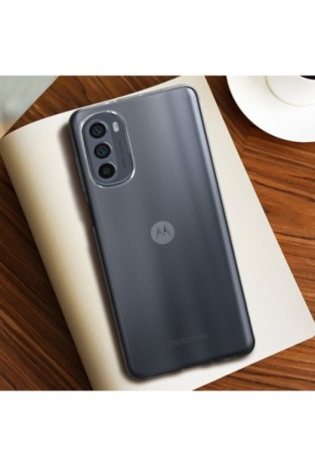 Cover protettiva per Motorola Moto G62 5G in silicone flessibile ultra-sottile e trasparente