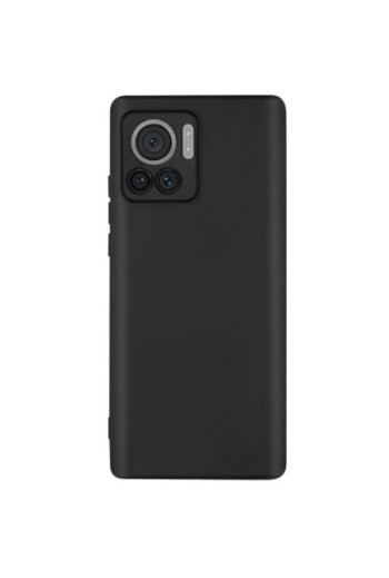 Cover per Motorola Edge 30 Ultra in gel di silicone con finitura opaca anti-macchie – nera