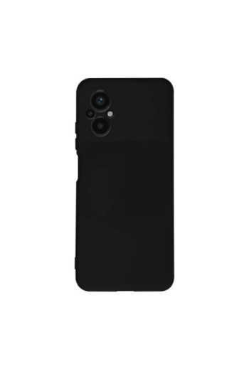 Cover per Xiaomi Poco M5 in Silicone Semi-rigido Soft-touch - nera
