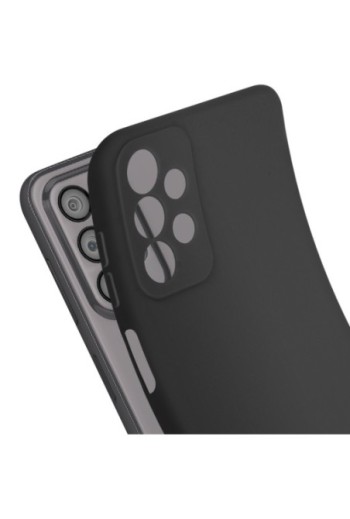 Cover per Samsung A23 5G in gel di silicone con finitura opaca anti-macchie – nera