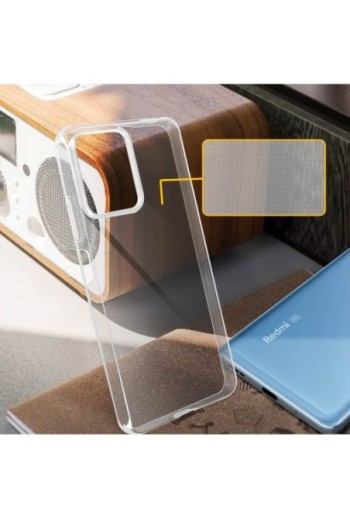 Cover in silicone flessibile per Xiaomi Redmi Note 12 5G / 4G extra-sottile 0 3 mm Second Skin – trasparente