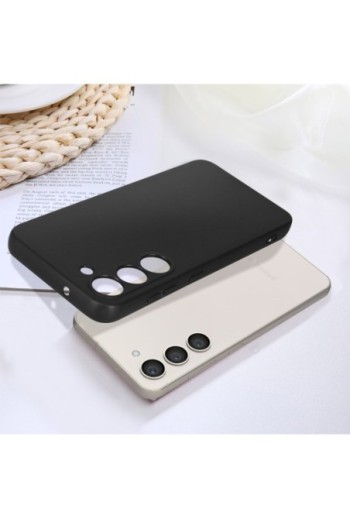 Cover in silicone per Samsung Galaxy S23 extra-sottile 0 3 mm Second Skin - nero opaco
