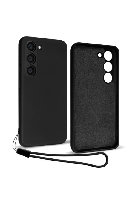 Cover Samsung Galaxy S23 in silicone con finitura soft-touch - nera