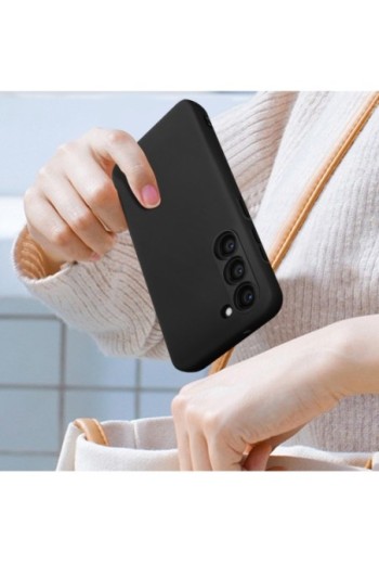 Cover Samsung Galaxy S23 in silicone con finitura soft-touch - nera