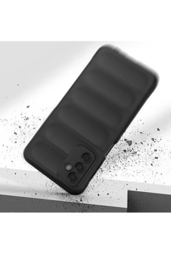 Cover per Samsung Galaxy A14 5G e 4G in silicone flessibile robusta e anti-graffi - nera