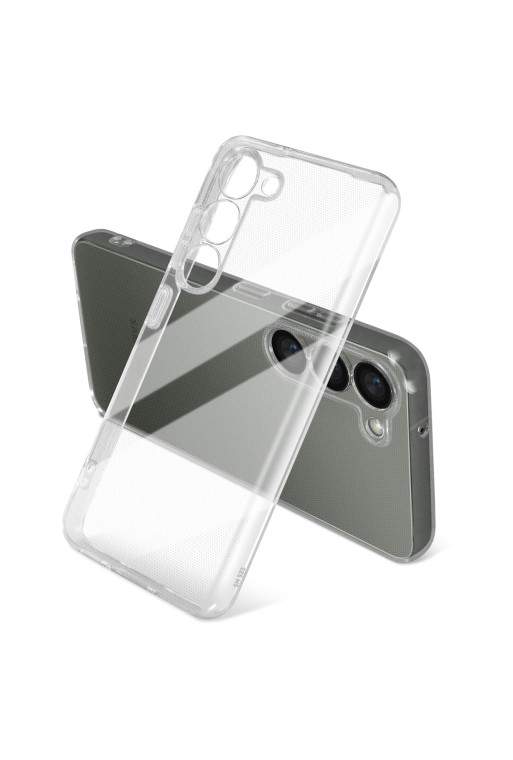 Cover in gel di silicone per Samsung Galaxy S23 sottile e resistente - trasparente