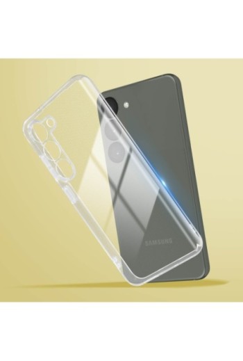 Cover in gel di silicone per Samsung Galaxy S23 sottile e resistente - trasparente