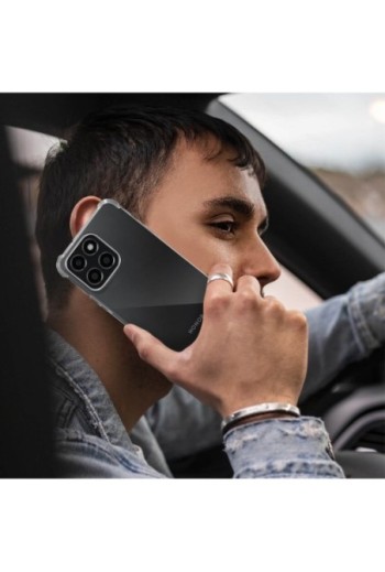 Cover per Honor 70 Lite X8 5G / X6 in gel di silicone con angoli bumper anti-urto - trasparente