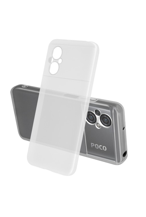 Cover in Gel di Silicone per Xiaomi Poco M5 Sottile e Resistente - Trasparente
