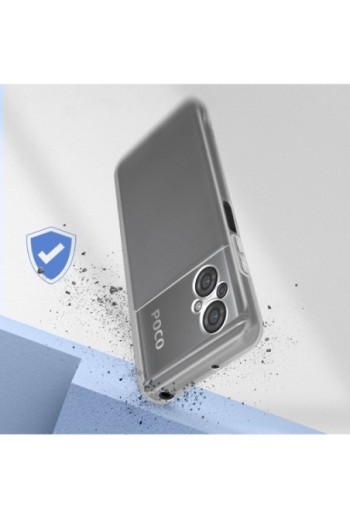 Cover in Gel di Silicone per Xiaomi Poco M5 Sottile e Resistente - Trasparente
