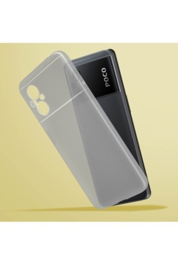 Cover in Gel di Silicone per Xiaomi Poco M5 Sottile e Resistente - Trasparente