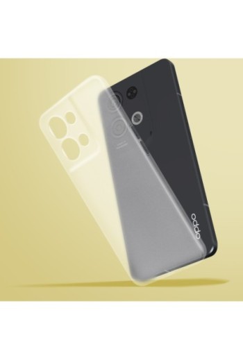 Cover in Gel di Silicone per Oppo Reno 8 Pro 5G Sottile e Resistente - Trasparente