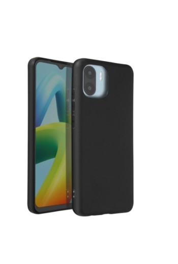 Cover in Gel di Silicone per Xiaomi Redmi A1 e A2 Flessibile e Ultra-sottile - Nera