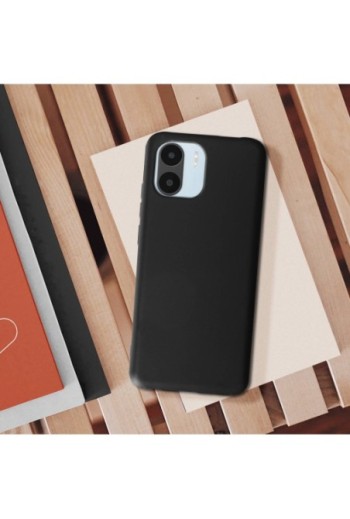 Cover in Gel di Silicone per Xiaomi Redmi A1 e A2 Flessibile e Ultra-sottile - Nera