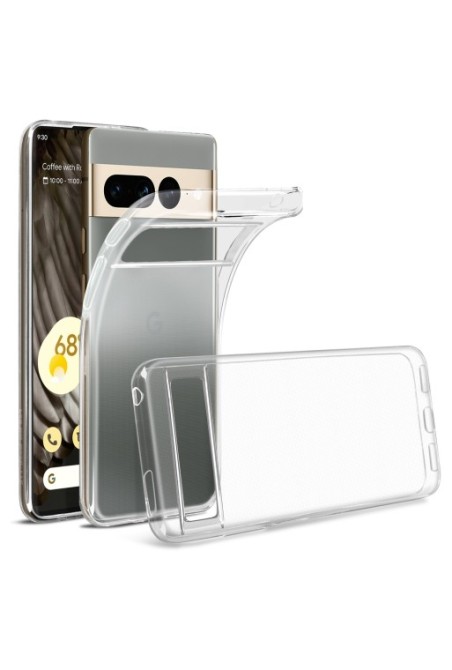 Cover in Gel di Silicone per Google Pixel 7 Pro Extra-sottile 0 3 mm Second Skin - Trasparente