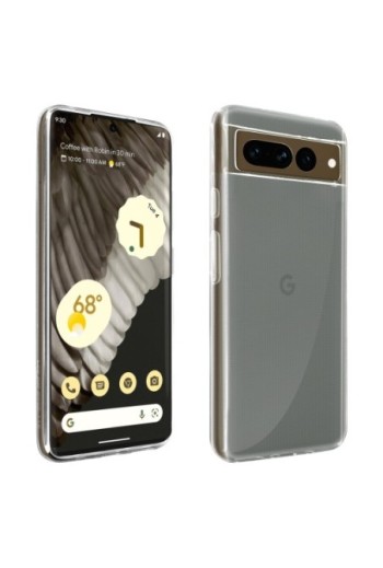 Cover in Gel di Silicone per Google Pixel 7 Pro Extra-sottile 0 3 mm Second Skin - Trasparente