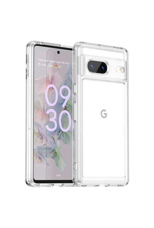 Cover per Google Pixel 7 in silicone flessibile con angoli rinforzati - trasparente