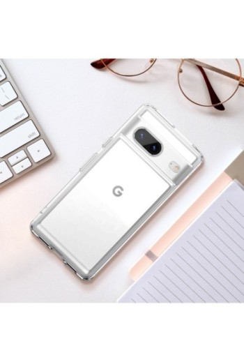 Cover per Google Pixel 7 in silicone flessibile con angoli rinforzati - trasparente