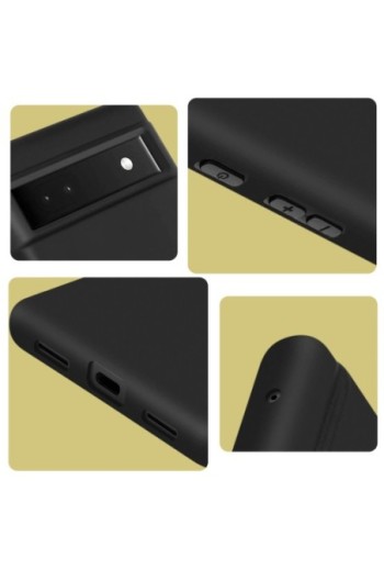 Cover in Gel di Silicone per Honor X8 5G Flessibile e Ultra-sottile - Nera