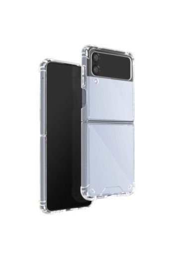 Cover Anti-urto per Samsung Galaxy Z Flip4 Gel di Silicone con Angoli Bumper - Trasparente