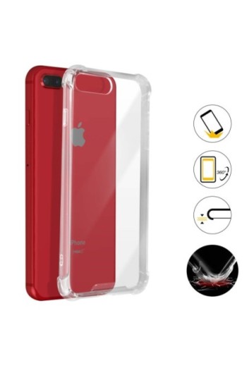 Cover Anti-urto per iPhone 7 Plus / 8 Plus Gel di Silicone con Angoli Bumper - Trasparente