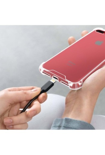 Cover Anti-urto per iPhone 7 Plus / 8 Plus Gel di Silicone con Angoli Bumper - Trasparente