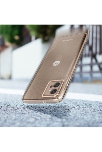 Cover per Motorola Moto G32 silicone resistente ultra brillante e sottile MOFI serie Ming - trasparente